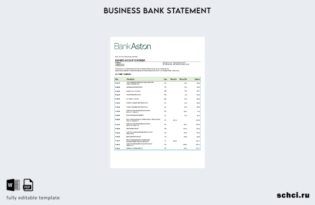 цифровая загрузка Великобритания Bank of Aston выписка по текущему счету бизнеса